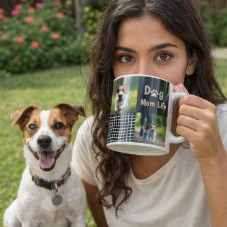 Dog Mum Mode ON Modern Pet Lover Design Coffee Mug