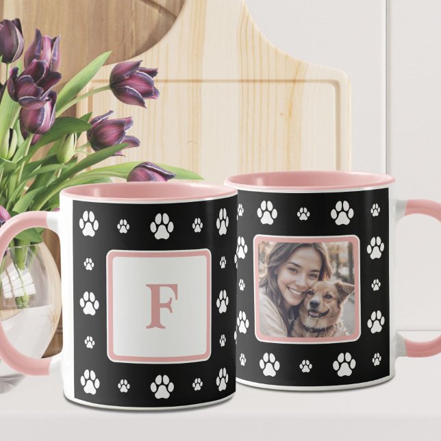 Dog Mum Monogram Photo  Mug (Creator Uploaded)