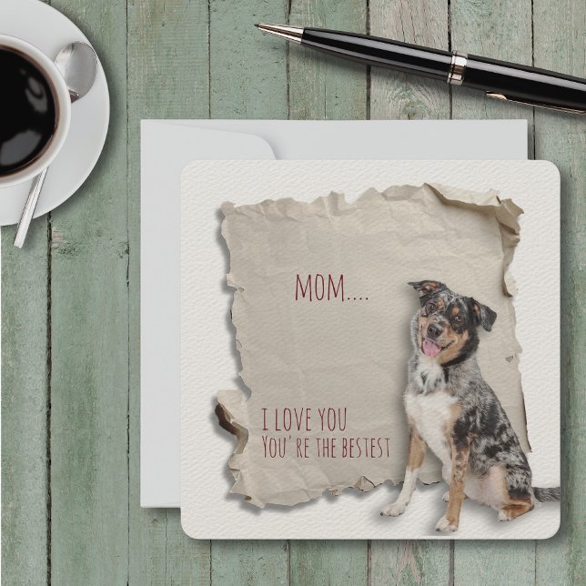Dog Mum Mothers Day Birthday Shepherd Card (Mothers Day is a great time to show mom how special she is, but any day is a day to say I love you!)