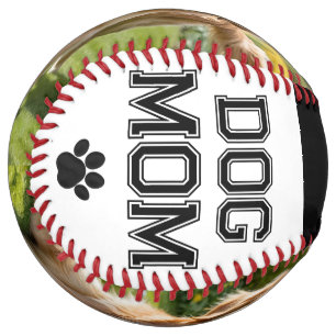 Dog Mum Mother's Day Pet Photos Monogrammed Softball