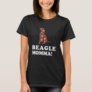 Dog Mum Mother's Day Sunflower Beagle Mum T-Shirt