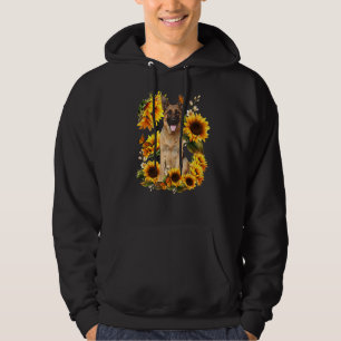 Dog Mum Mother's Day Sunflower German Shepherd Mo Hoodie