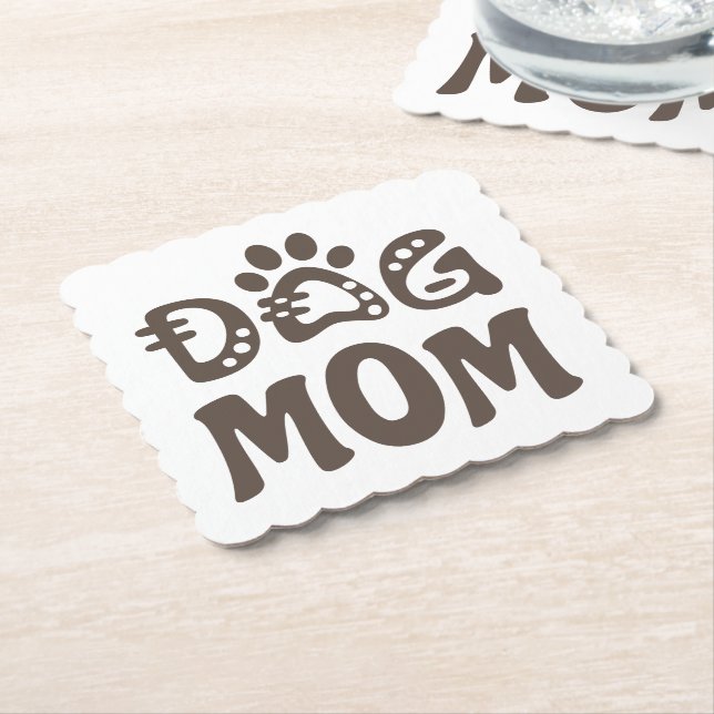 Dog Mum Paper Coaster (Angled)