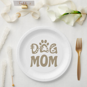 Dog Mum Paper Plate