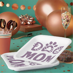 Dog Mum Paper Plate