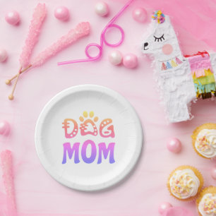Dog Mum Paper Plate