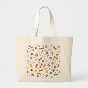 Dog Mum Park Bag Terracotta & Sage Bone Pattern