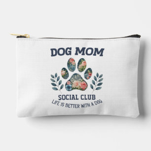 Dog Mum  Paw Floral  Accessory Pouch
