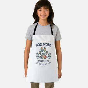 Dog Mum  Paw Floral  Apron