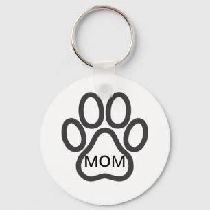 Dog Mum Paw Keychains