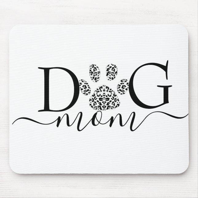 Dog Mum pawprint  Mouse Pad (Front)