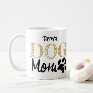 Dog Mum Personalised Paw Print Mug Gift