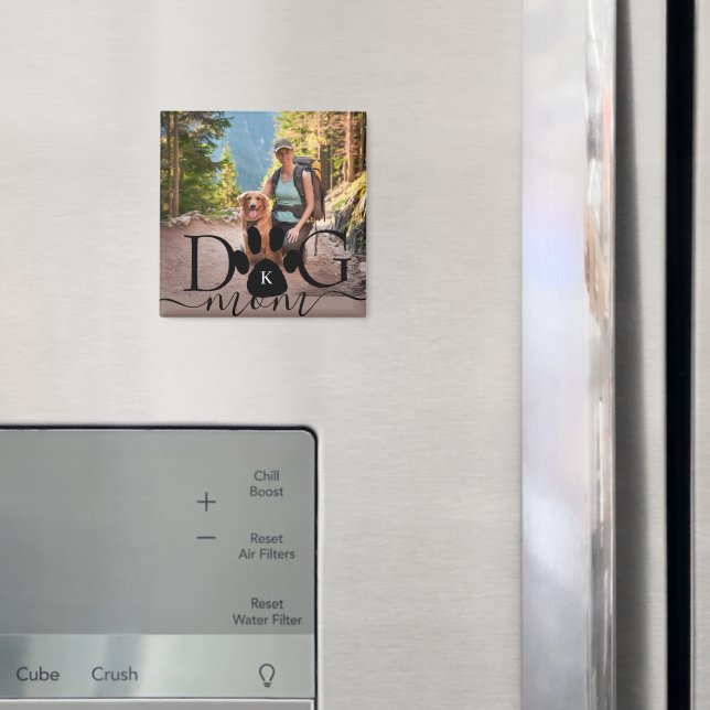 Dog Mum photo memory monogram Magnet (In Situ (Fridge))