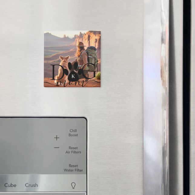 Dog Mum photo memory monogram Magnet (In Situ (Fridge))