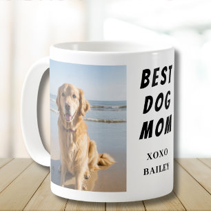Dog Mum Photo Name Coffee Mug