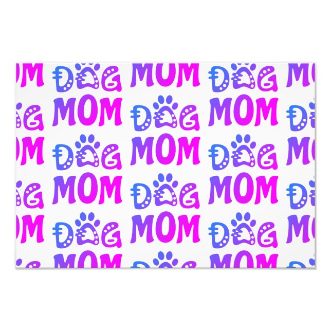 Dog Mum Photo Print (Front)