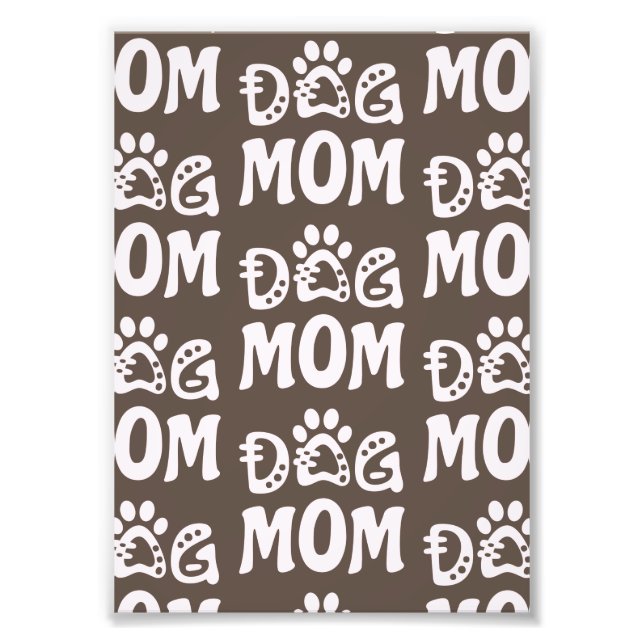 Dog Mum Photo Print (Front)