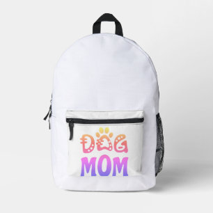 Dog Mum Printed Backpack