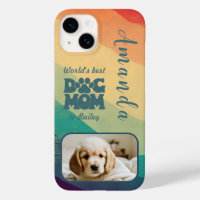 Dog Mum Retro Groovy Personalised Photo