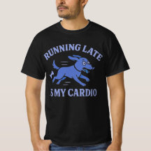 Dog Mum Running Late Is My Cardio Cute Retro pet