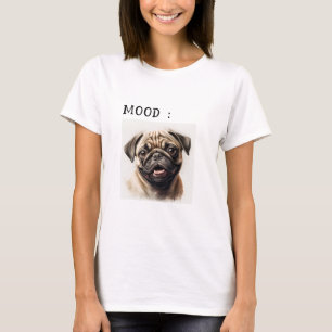 Dog Mum   Simple Cute Retro Script Pet Owner  T-Shirt