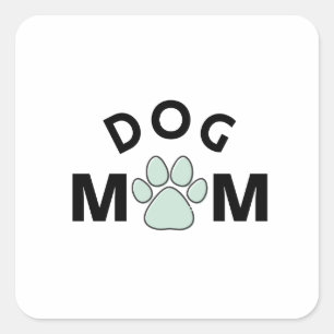 Dog Mum Square Sticker