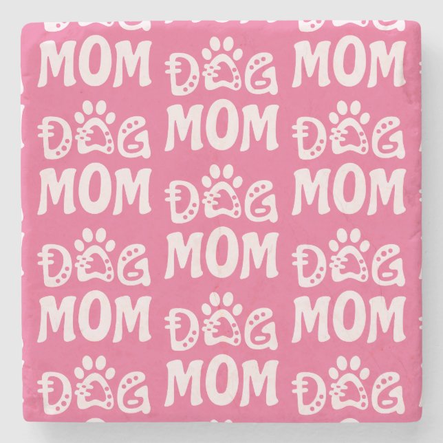 Dog Mum Stone Coaster (Front)