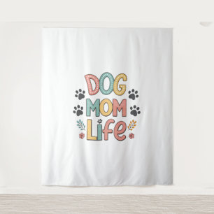 Dog Mum Sunflower Dog Lover Tapestry