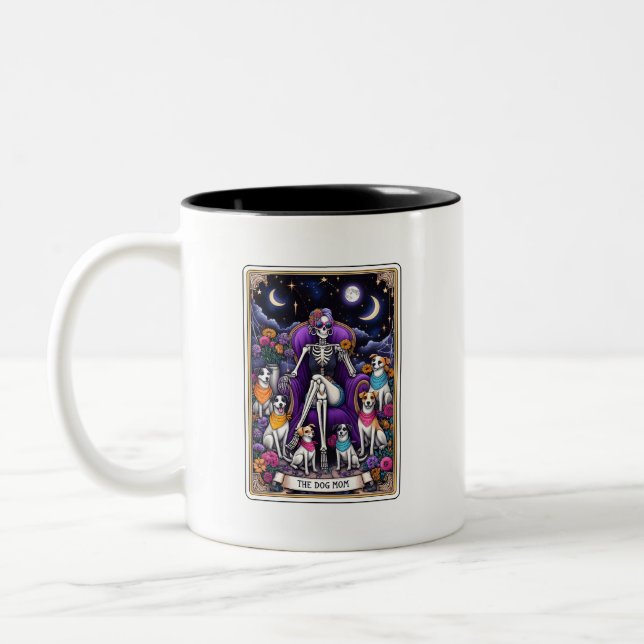 Dog Mum Tarot Card Coffee Mug (Left)