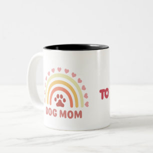 Dog Mum to Human Mum Two-Tone Coffee Mug