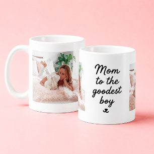 Dog Mum to the Goodest Boy Custom Pet 2 Photo  Coffee Mug