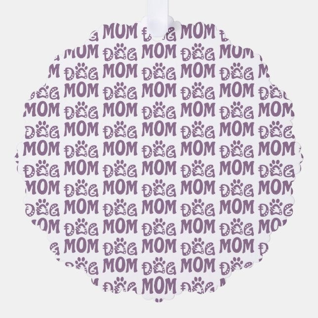 Dog Mum Tree Decoration Card (Front)
