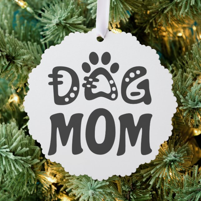 Dog Mum Tree Decoration Card (Insitu (Tree))