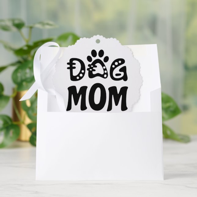 Dog Mum Tree Decoration Card (Envelope)