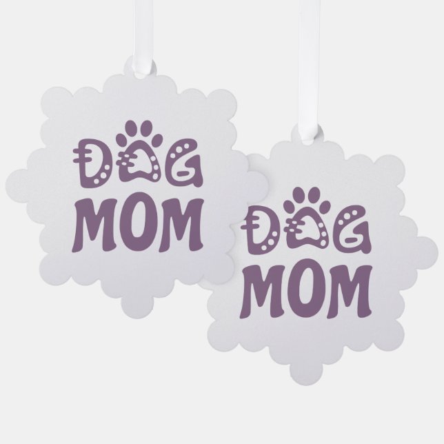 Dog Mum Tree Decoration Card (Front/Back)