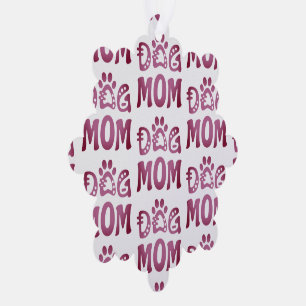 Dog Mum Tree Decoration Card