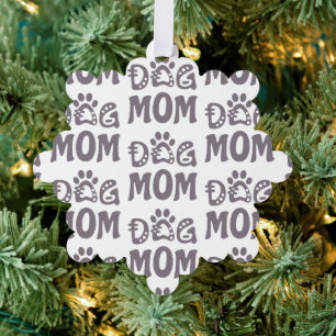 Dog Mum Tree Decoration Card