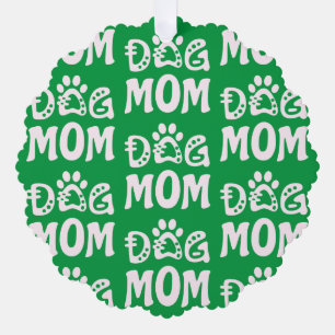 Dog Mum Tree Decoration Card