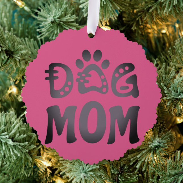 Dog Mum Tree Decoration Card (Insitu (Tree))