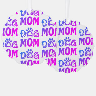 Dog Mum Tree Decoration Card