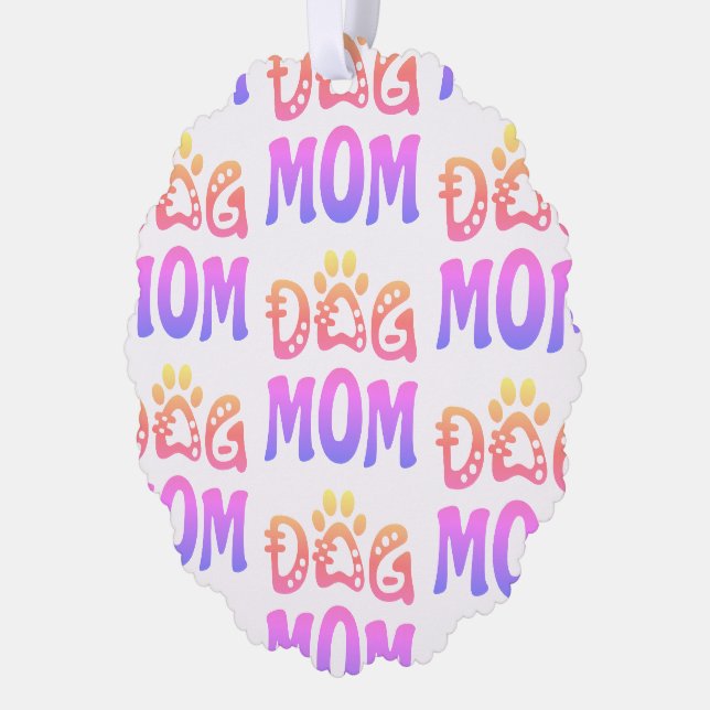 Dog Mum Tree Decoration Card (Left)