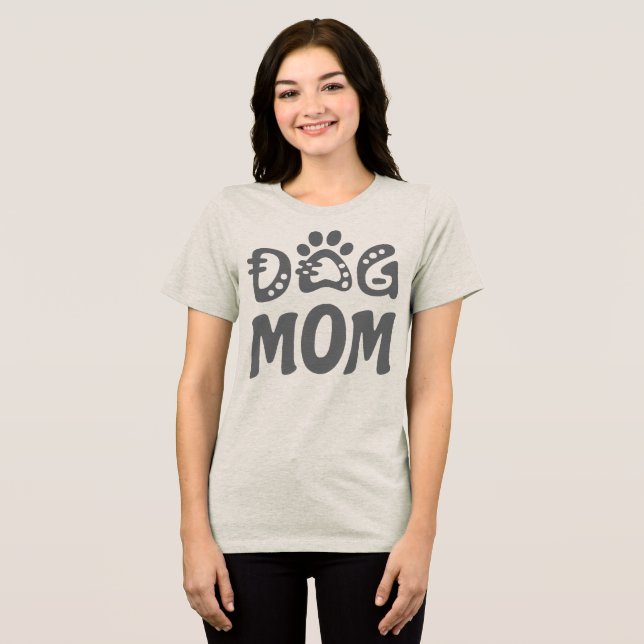 Dog Mum Tri-Blend Shirt (Front Full)