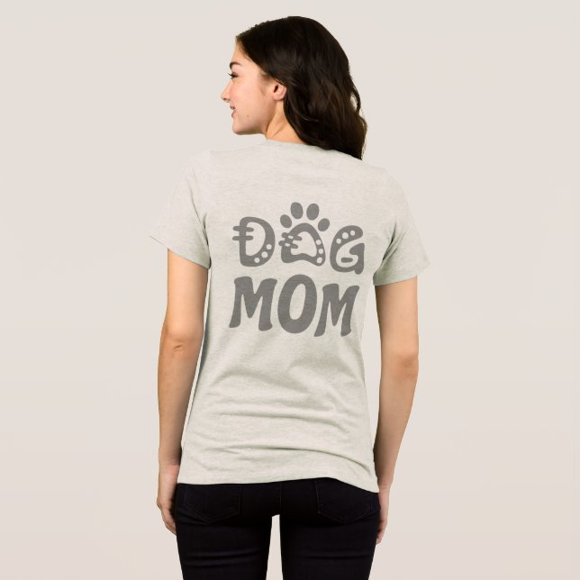 Dog Mum Tri-Blend Shirt (Back Full)