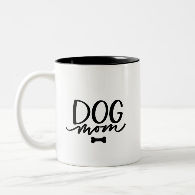 Dog Mum Two-Tone Coffee Mug (Left)