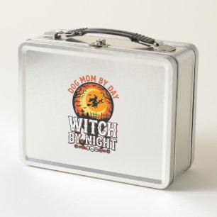 Dog Mum Witch By Night Vintage Halloween Shirt_1 Metal Lunch Box