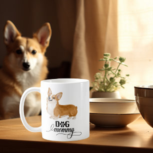 Dog Mummy Cute Corgi Lover Watercolor  Coffee Mug