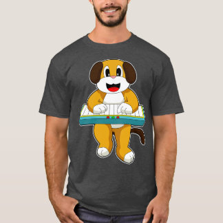 Dog Musician Keyboard Music T-Shirt
