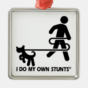 Dog My Own Stunts Metal Tree Decoration