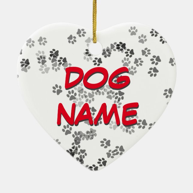 Dog Name Ornament (Back)