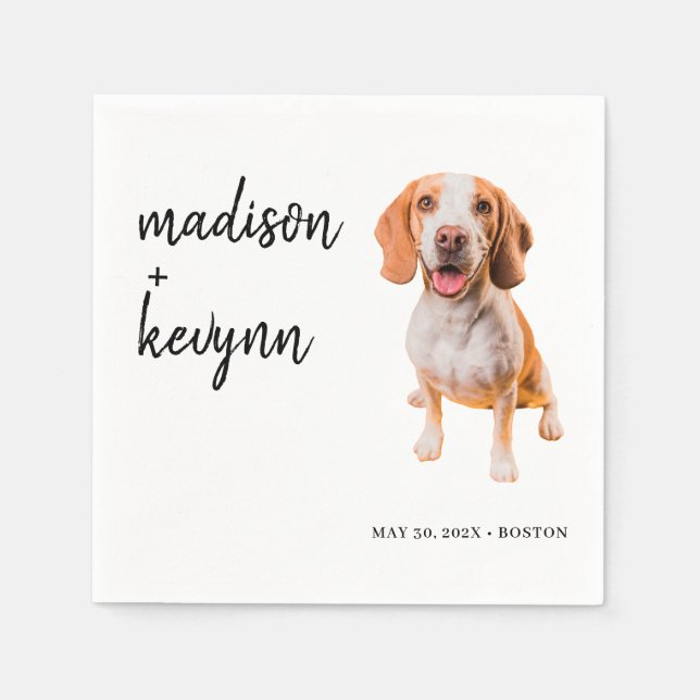 Dog Napkins Wedding (Front)